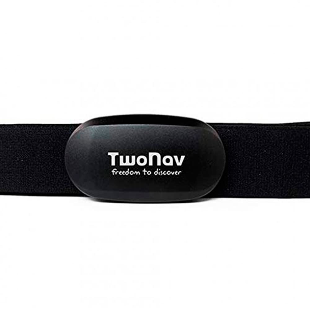 TwoNav - Pulsómetro Pecho de Deporte Compatible con GPS y Movil, Conectividad Ant+™ y Bluetooth® Smart, Negro
