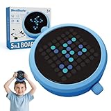 5 in 1 Electronic Board Game,Include Reversi(Othello), 4 in a Row, 5 in a Row, Chinese Checkers, and Tic Tac Toe，Pocket Size Toy for Road Trip, Camping, Party (Blue)