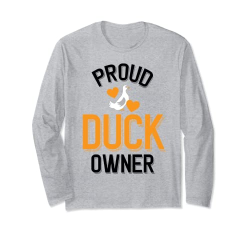 Proud Duck Owner Pet Duck Manga Larga