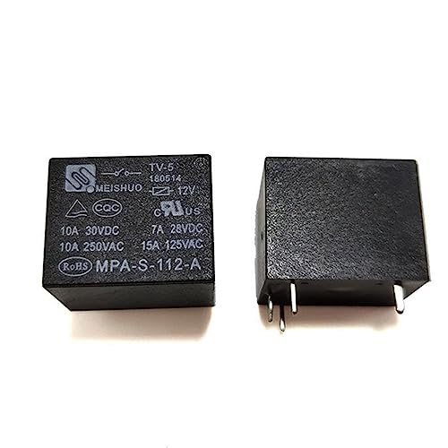 Relé de potencia MPA-S-112-A 10A 250VAC de 4 pines y 12VDC para automatización industrial