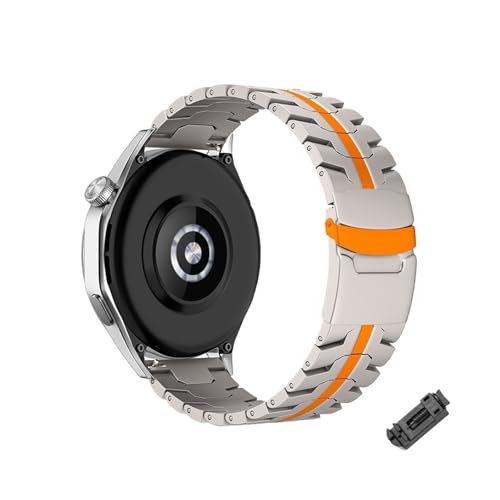 [PLYYQZM] �ɍ��� Hua wei Watch GT4 46mm �p�`�^���X�g���b�v GT 4Pro 3 Ultimate 3Pro �E�H�b�`�u���X���b�g 22mm ���^���r�W�l�X�ɓK�p(Titanium Orange,For WATCH GT 4
