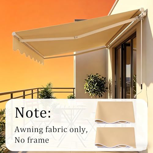 Toile pour auvent de terrasse rétractable imperméable store banne 2.4x2.1 - 4