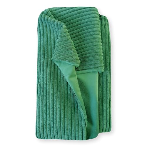 4L Textil Molly Kuscheliges Hundebett Cord Hundekorb kleine Hunde Hundekissen Katzenbett Hundekörbchen Kord (60x40 cm, Grün)