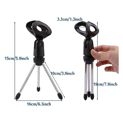 5 Core MINI TRIPOD MIC STAND Desk Mic Stand • Angle Adjustable Table Tripod • Portable Desktop Microphone Stand • Includes Universal Mic Holder • Compatible W Dynamic Handheld Microphones Mini Tripod Mic Stand thumb #2