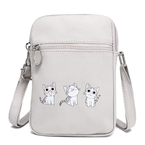 Image of AOCINA Small Wallet Purse Canvas Mini Purse Crossbody Phone Purse Bag for Girls Teens Boys Women