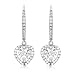 Produktbild Carissima Gold Damen Kubik Zirkonia Herz 9 mm x 26 mm Ohrgehänge 9k (375) Weißgold 1.58.4219