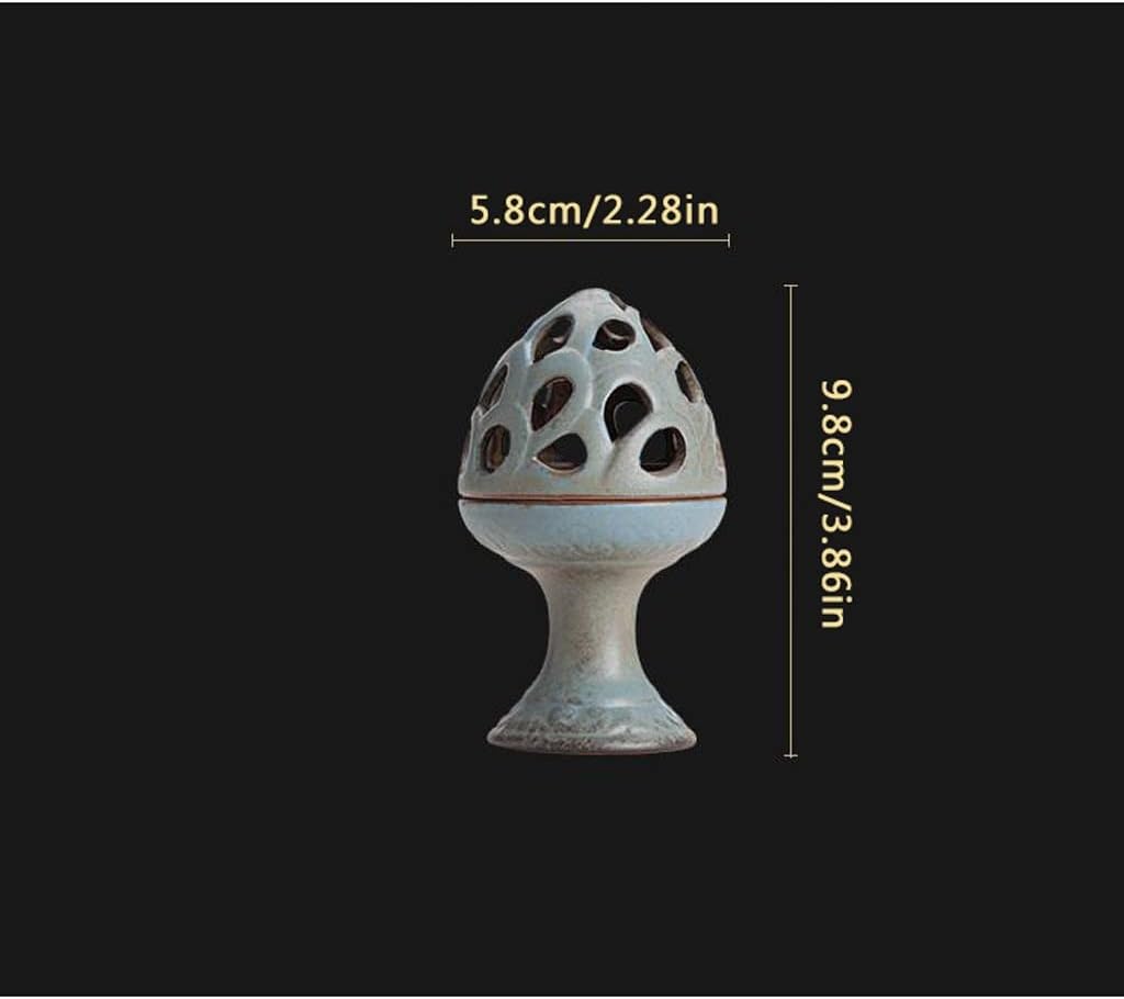 Incense Holder Mini Ceramic Incense Burner Home Indoor Sandalwood Incense Holder for Coil, Tower Incense, Home Office Teahouse Temple Decor