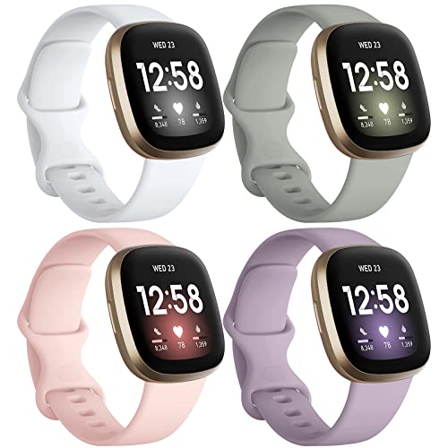Bracelet Fitbit Versa 3 gris souple taille S pour remplacer un bracelet cassé