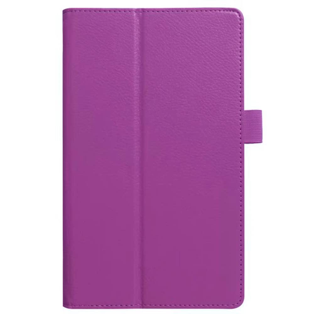 for Amazon Kindle Fire HD8 7th 8th Generation (2017/2018 Release Version) Tablet Cover,Ultra Slim Lightweight Folio Stand Leather Case for Kindle Fire HD 8 7th 8th Gen 8inch (Li-Purple)