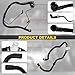 6 Pcs Engine Radiator Coolant Hose, Heater Hose, PCV Pipe, Coolant Inlet & Outlet Pipe Set Compatible with Chevy Cruze 2011-2016 1.4L Replace # 13251447 13251435 13291779 94543097 25193343 55596898