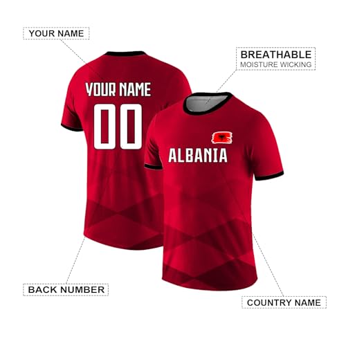 Custom Soccer Shirts National Flag Design Sports T-Shirt Add Name Number Summer Top Apparel for Men Women Youth2