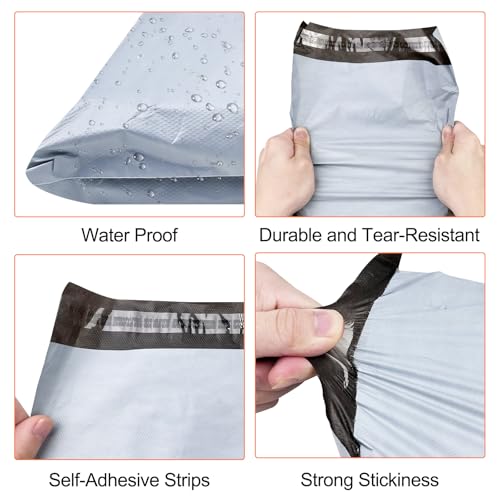 Chiluxendo 120pcs versandbeutel, versandtüten für kleidung, versandtaschen, shipping bags, verpackungsbeutel plastik, versandtasche, mit Selbstklebeverschluss, blickdicht, L/M/S 40 Stück/Größe