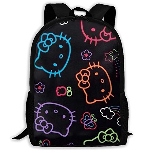 Mochila Escolar Unisex de Hello Kitty  de Moda  de Oxford  para Senderismo  Deportes