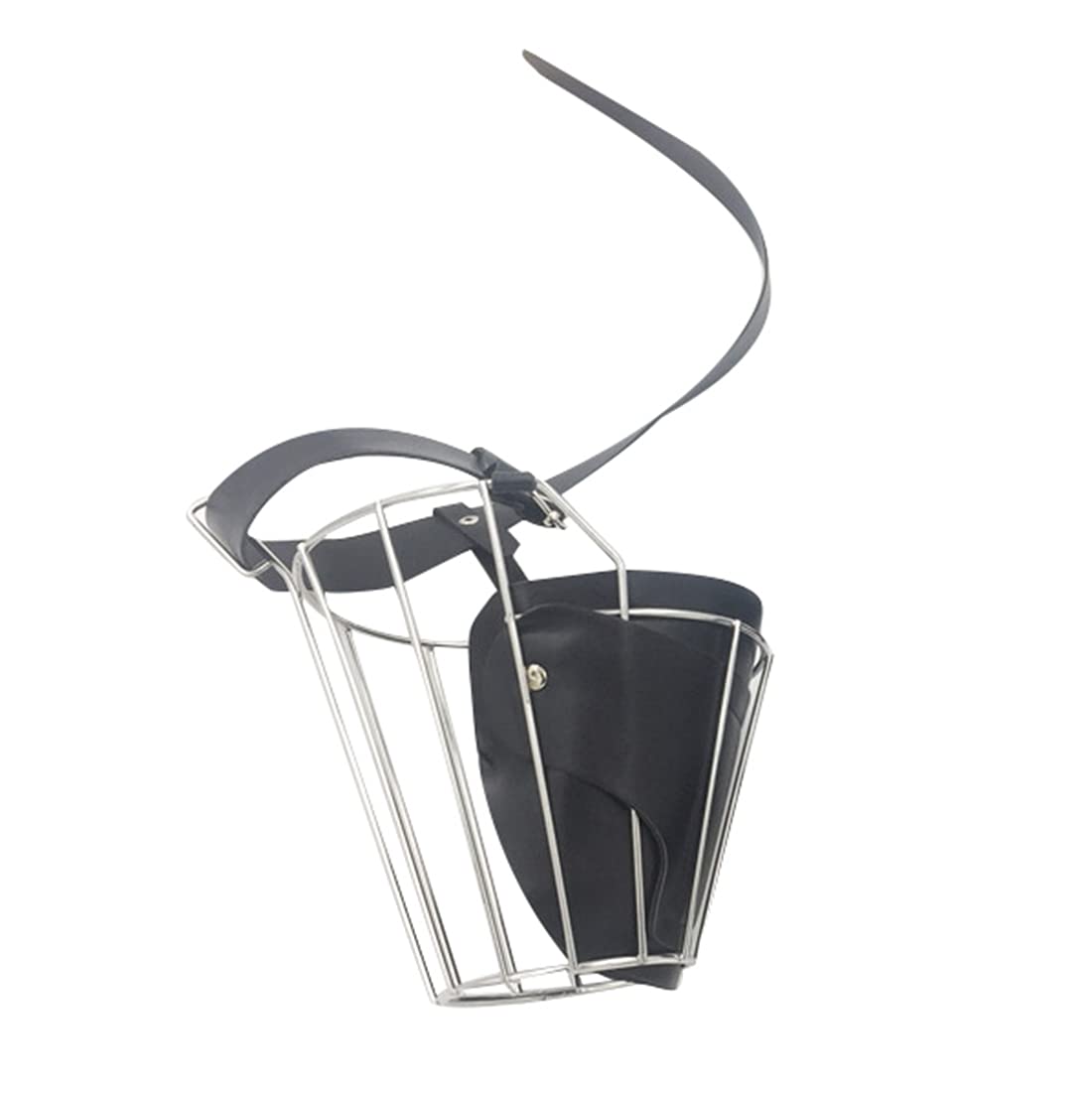 Hocico del Perro De Perro De La Cesta De Alambre De Metal De Bozal De Cuero Ajustable con Correas para Perros Grandes Perros De Perrito Golden Retriever Pastor Alemán Dejar De Morder y