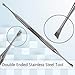 Professional Dental Tarter Scraper Tool Pick, Double Ended Tartar Plaque Remover for Teeth, Tooth Scraper - Added Tooth Cleaning at Home - 100% Stainless Steel, 6.5