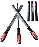 [page_title]-YCAMMIN 8'-Holzraspelfeilenset mit Gummigriff - Handgeschnittenes rundes, halbrundes und flaches Raspelfeilenset - Gebogene und flache Werkzeuge (3 Stück) (Holzraspel, 8' -Holzraspel)