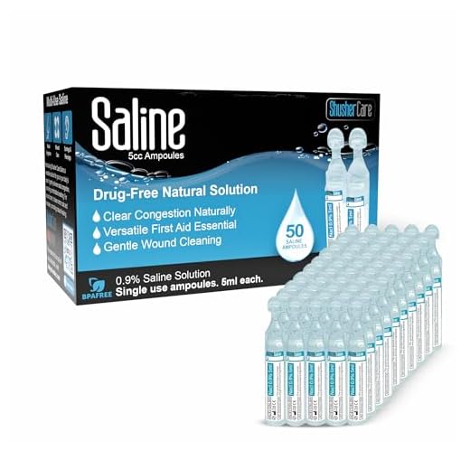 Saline Ampoules for Nasal and Wound Care