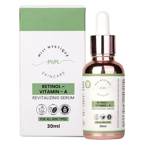 Image of High-Potency Retinol Serum (Vitamin A), 30ml | Helps Reduce Appearance of Fine Lines, Acne Marks & Pores, Night Renewal Formula, For Smooth Skin