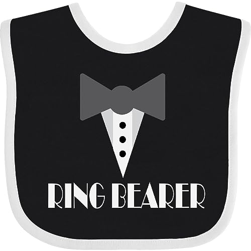 inktastic Ring Bearer Mock Tux Tuxedo Baby Bib