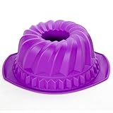 Elbee 623 Baking Bundt Pan Silicone Flower Cake 10-Cup Tube Pan