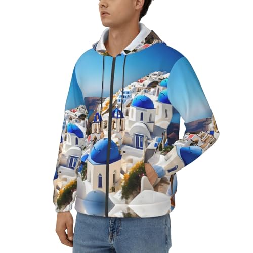 Sweat à capuche Santorini homme à manches longues décontracté pour un style urbain