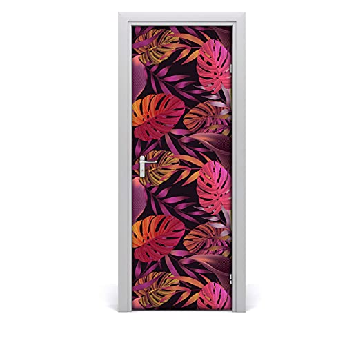 Décoration imperméable pour la porte jungle orange 77x200 moderne - 2