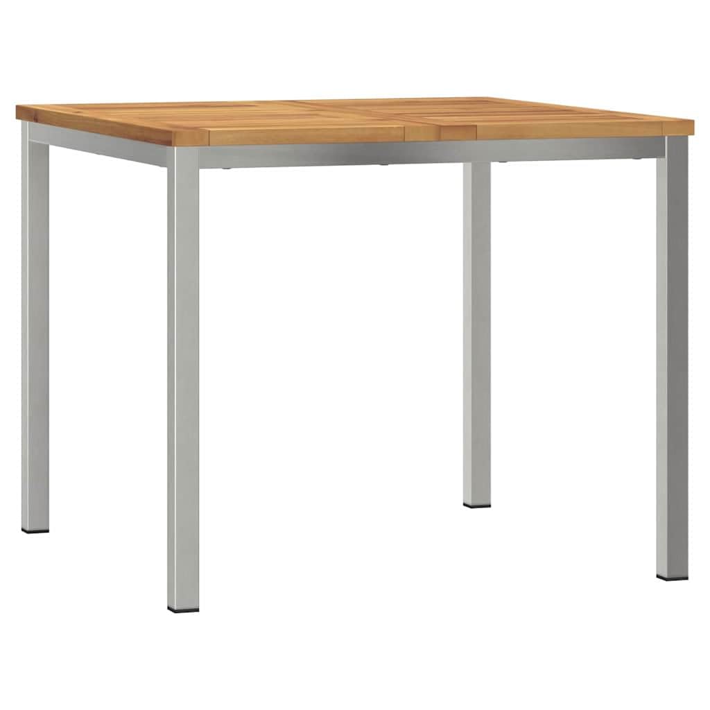 ze stali nierdzewnej do ogrodu i tarasu nowoczesny brązowy 90 x 90 x 75 cm