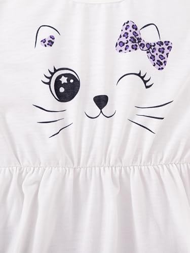 Girls Dresses Toddler Girls Dress 3-Pack Casual Party Print Skater A-line Dress Sundress3