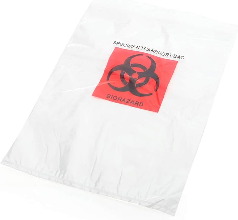 MediChoice Specimen Bag, Biohazard, Printed, Polyethylene, 2 Millimeter, 9x12 Inch, Clear, 1314MC4999 (Case of 1000)