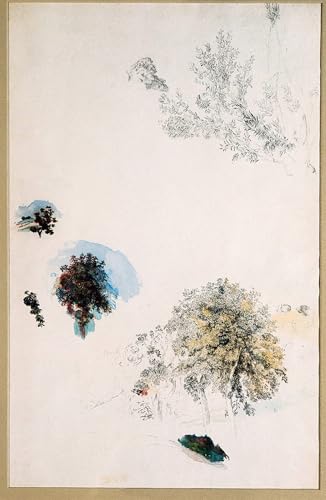 Toile Études d'arbres Renoir 60x90cm pour sublimer l'ambiance de votre cabinet professionnel
