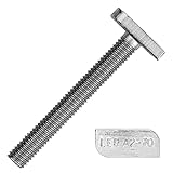 Hammerkopfschrauben M8x30 mm aus Edelstahl A2 (20 Stück) | Halfenschrauben - Ankerschrauben - Gewächshausschrauben von MESAROS®