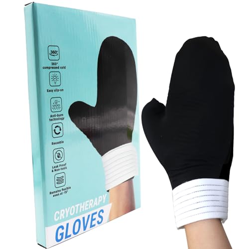 Ice Pack Glove, Reusable Cold and Hot Treatment Solid Gel Glove, Hand Ice Pack Cold Glove for Relieving Pain, Chemotherapy, Neuropathy Arthritis, Swelling, Injuries and Working Hands