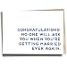 Fwnrmd Funny Wedding Card for Friends & Sister & Couple & Cousin & Niece, Getting Married Card