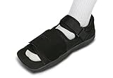 Medline ORT30310MS Square Toe Post-Op Shoes, Small, Black