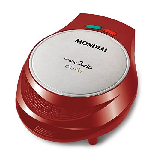 Omeleteira Mondial Pratic Omelet 1000W OM-03 Vermelha - 127V