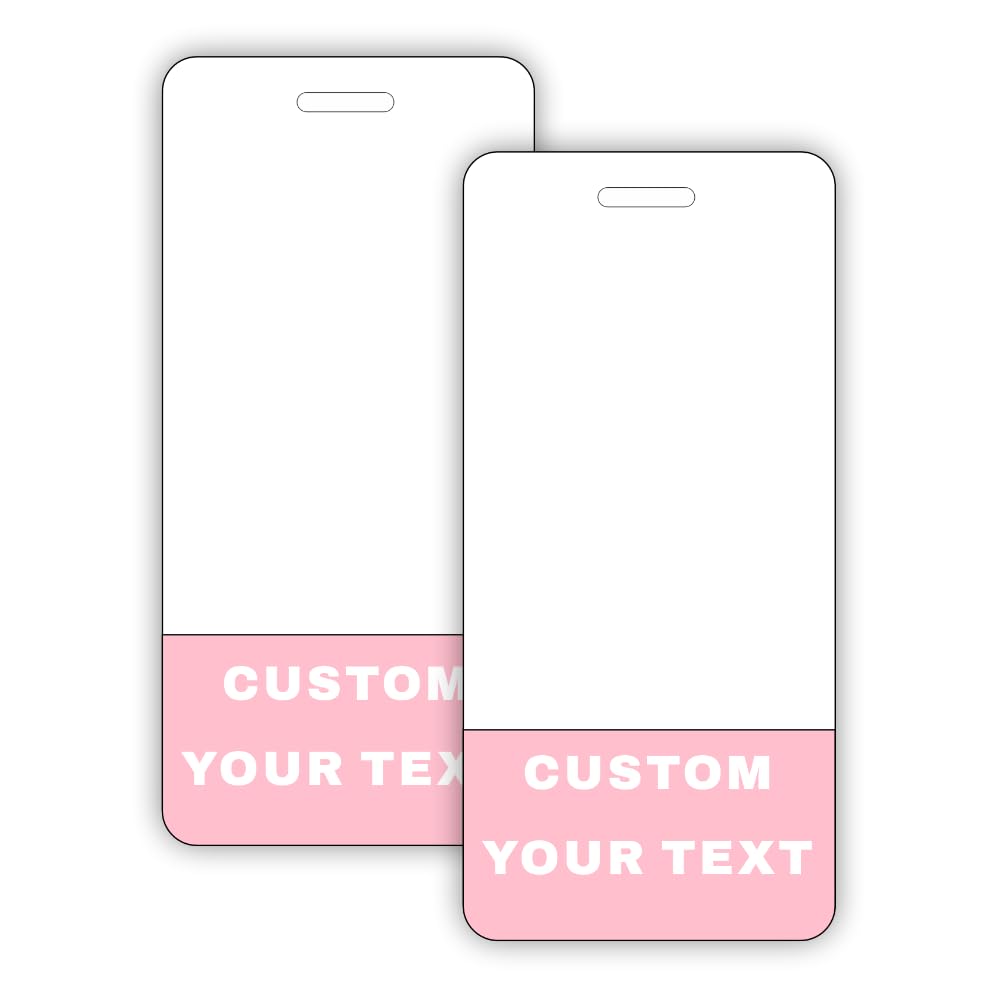 Custom Badge Buddy 4.5x2.1in - Vertical - PVC Material Durable and Anti-Scratch Waterproof - Great for Medical Nurse, Doctor, Student, Staff -