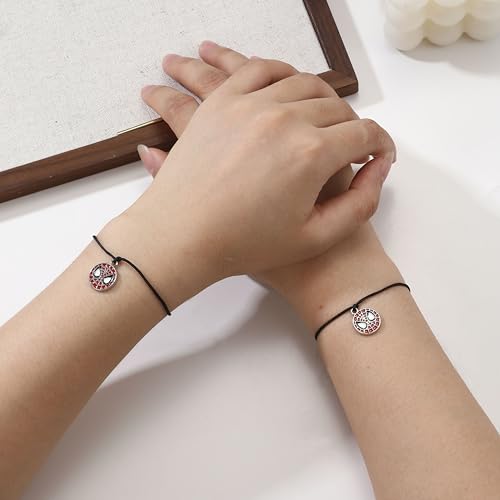 Back to School Bracelet Gifts, First Day of to School Gifts Spider and Kitty Matching Bracelet4