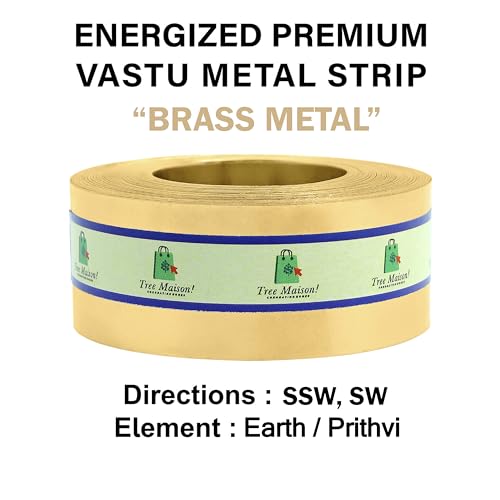 Image of Vastu Brass Strip | Width- 1 Inch | Thickness - 0.2mm | Length- 25 Feet Approx | Strip for Zone Balancing & Toilet Correction | Brass Strip for Vastu | Pack of 1