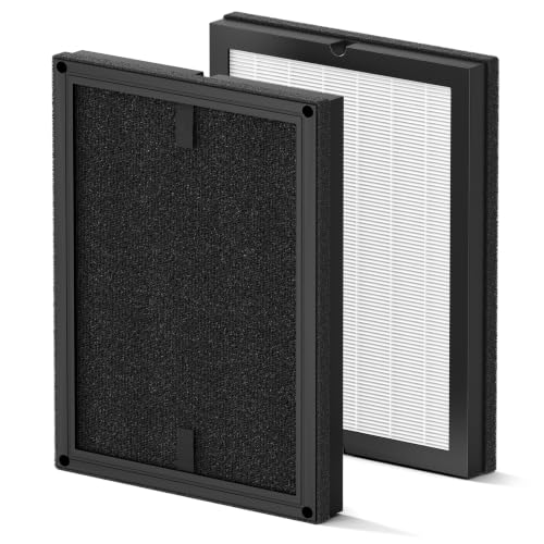 Image of 2 Pack 100i Replacement Filter Compatible with PuroAir 100i Air Purifier, 3-in-1 True HEPA High-Efficiency Activated Carbon Filter