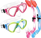 Juego de esnórquel para niños, vista panorámica de 180 grados (Z-2Set(azul