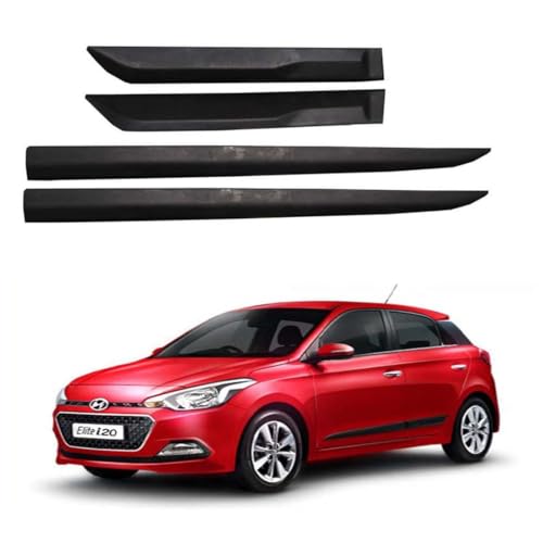 Image of Car Door Body Side Beading /Molding /Cladding for Hyundai Elite i20 2014-2017 Set of 04