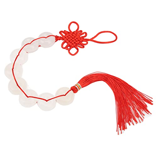 White Jade Pendant Pure Color Eight White Jade Chinese Knot