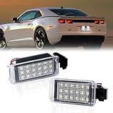 DERMOKA LED License Plate Light For 2010-2013 Chevy Camaro Tag Lamp Assembly, 6000K White 2PCS