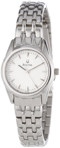 �u���[�o Bulova Women's �E�B�����Y ���f�B�[�X �����p 96L127 Bracelet Silver White Dial Watch ���v �r���v [���s�A���i]