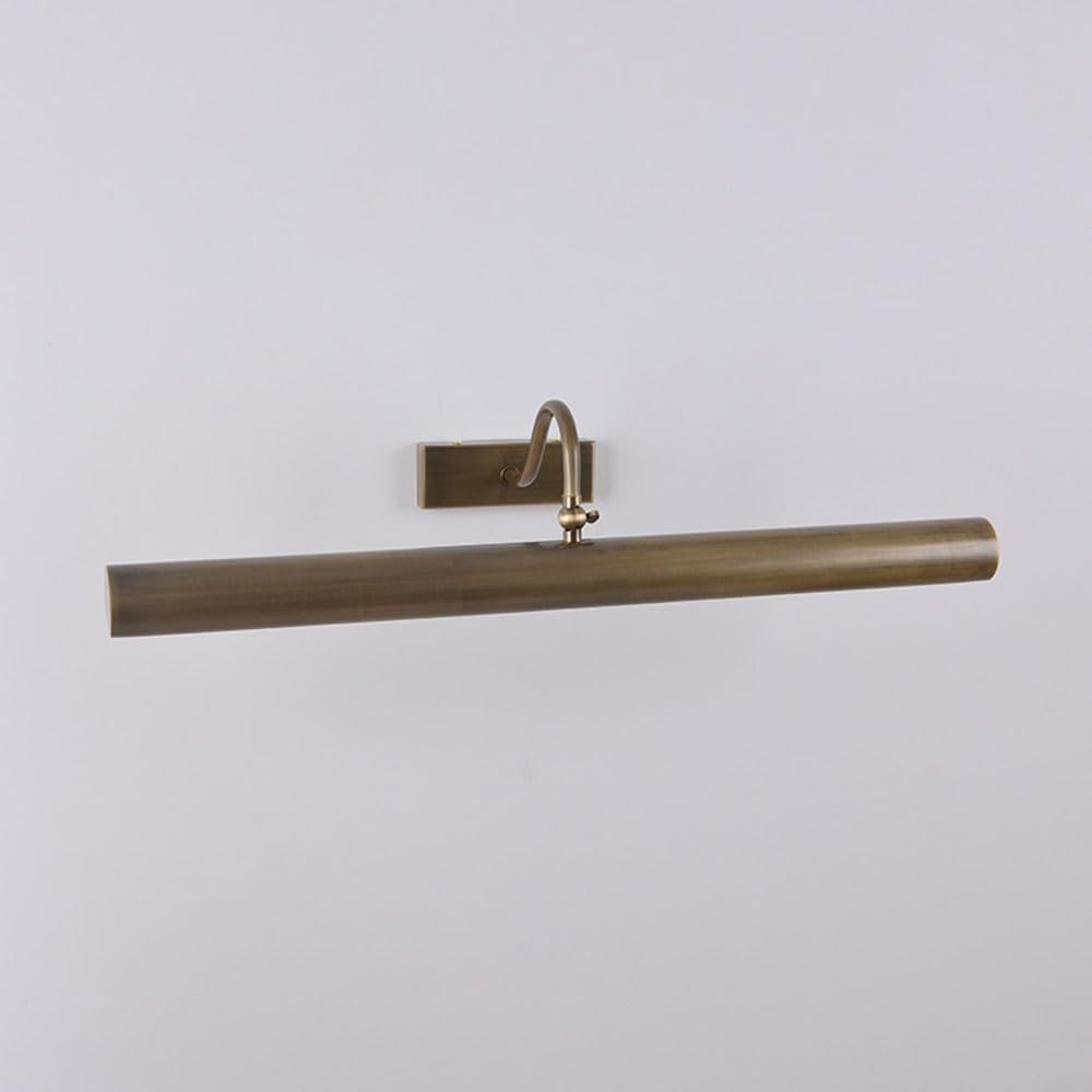 Kinkiet Retro minimalistyczna mosiężna lampa ścienna do salonu, dekoracyjne malowanie, antyczna toaletowa z brązu Lampa ścienna do łazienki