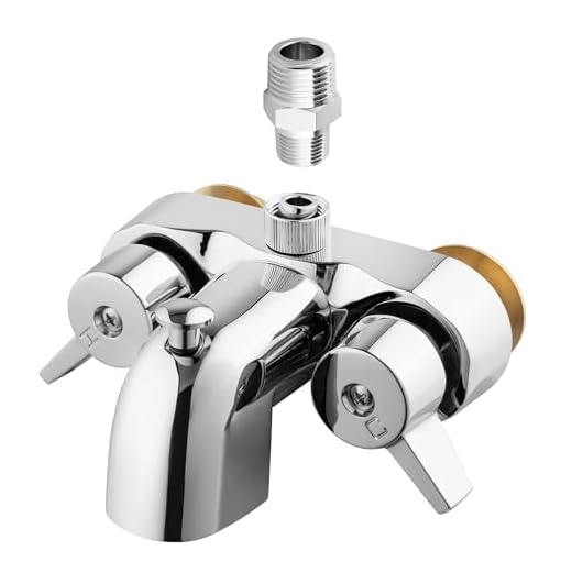 25 Charming Cottage Style Bathroom Ideas to Inspire Your Next Renovation 2 Bathcock Clawfoot Tub Shower Diverter Kit, 3 3/8" Centers, Vintage Bathtub Faucet, MIP Inlet, Shower Riser Outlet, Chrome