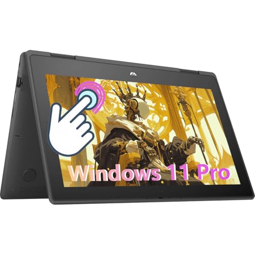 HP ProBook x360 11 G6 EE 2 in 1 Laptop, Windows 11 Pro, Touchscreen Business Notebook, Core i5-10210Y, 8 GB RAM, 256 GB SSD, Wi-Fi, Bluetooth (Renewed)