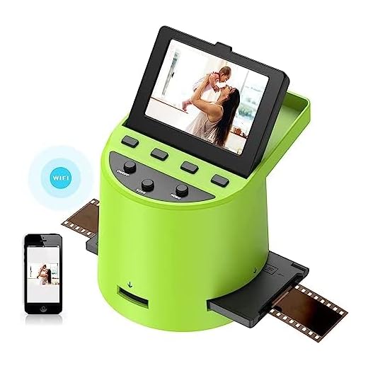 Rybozen Digital Film & Slide Scanner Slide N SCAN Film Converts 126,110,35mm, Super 8 & 8mm Film Negatives & Slides to JPEG with a 3.5" LCD
