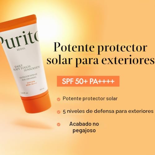 Miniatura 2 de Purito Seoul Protector Solar Diario De Tacto Suave, Spf50 Pa , Ceramidas, No Blanquea, Protección Uva Uvb Resistente Al Agua, K-Beauty