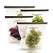 WestCoastWise Reusable Silicone Food Storage Bags (4-Pack) Airtight, Leakproof Preservation System | Cooking, Sous Vide, Leftovers, Steam or Meal Prep | Microwave, Freezer Safe